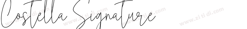 Costella Signature 语字体转换